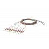 METZ CONNECT 150N1JO0020E Cable de parcheo de fibra óptica multimodo OM4, 12x LC dúplex, 2 m, núcleo de 50 µm, multicolor