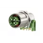METZ Connect MMT471A315 Conector hembra PCB de 8 polos, paso 3,5 mm, conexión por tornillo, verde