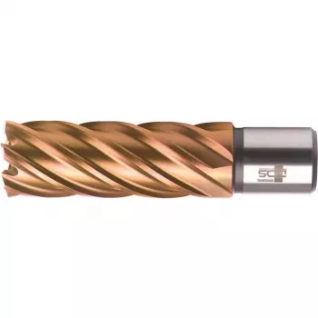 BDS HSS VarioPLUS Broca de corona 20 mm, 55 mm de profundidad de corte, vástago Weldon 19 (KBL-VP020)