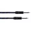 Cordial 14770 cable de audio jack mono 6,3 mm TS a 6,3 mm TS 5 m negro/azul textil