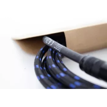 Cordial 14770 cable de audio jack mono 6,3 mm TS a 6,3 mm TS 5 m negro/azul textil