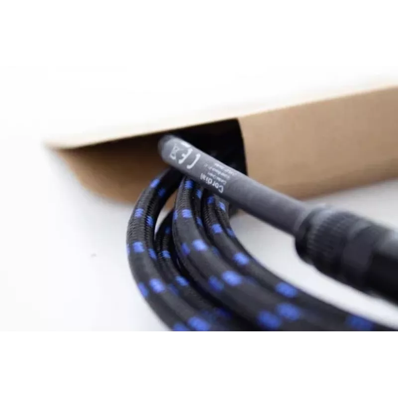 Cordial 14770 cable de audio jack mono 6,3 mm TS a 6,3 mm TS 5 m negro/azul textil