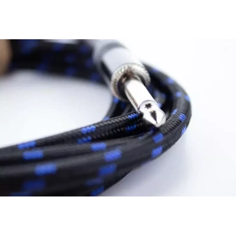 Cordial 14770 cable de audio jack mono 6,3 mm TS a 6,3 mm TS 5 m negro/azul textil