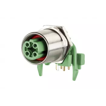 METZ MMT471A115 conector hembra de PCB, 4 polos, paso 3,5 mm, verde
