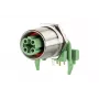 METZ MMT471A115 conector hembra de PCB, 4 polos, paso 3,5 mm, verde