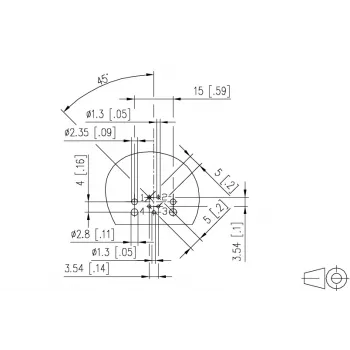 METZ MMT471A115 conector hembra de PCB, 4 polos, paso 3,5 mm, verde