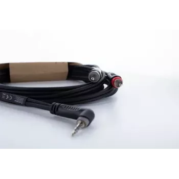 Cordial 14860 cable adaptador en Y de audio 3,5 mm jack a 2x RCA 3m negro