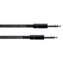 Cordial 14816 cable de audio jack estéreo 6,3mm TRS a 6,3mm TRS, 1,5m, negro, par trenzado, PVC