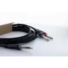 Cordial 14876 cable adaptador en Y de audio 6,3 mm jack estéreo a 2x 6,3 mm jack mono 1 m negro
