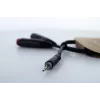 Cordial 14892 cable adaptador en Y de audio, conector macho jack estéreo 3,5 mm a dos conectores hembra jack mono 6,3 mm, 0,3 m, PVC negro