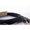 Cable de audio Cordial 14846 Twin Mono jack 6m negro - 2x jack TS 6,3mm a 2x jack TS 6,3mm
