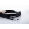 Cable de conexión de audio Cordial 14818 jack 6,3 mm estéreo a jack 6,3 mm estéreo, 6 m, negro PVC, par trenzado