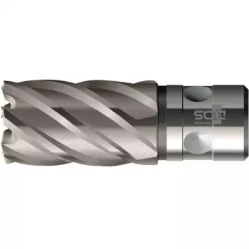 Broca de corona BDS KBK-F 015 HSS-Co 8% 15 mm de diámetro de corte, 35 mm de profundidad de corte, vástago QuickIN
