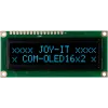 Módulo de pantalla OLED 16x2 JOY-IT COM-OLED16X2, blanco, I2C, SSD1306, compatible con Arduino y Raspberry Pi
