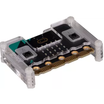 JOY-IT BBCZ CASE V2 TR - carcasa protectora transparente para BBC micro:bit V2 (MB-CASE02)