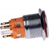 Pulsador JOY-IT BUTTON22B-M-GR (contacto de cierre), 22mm, 250V AC 7A, 1 NO, IP67, IK10, verde