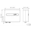 Caja de acometida de fibra óptica METZ OpDAT ADT VIK 2xLC-D OM4 blanco puro RAL 9010 1501107H02HC