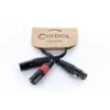 Cordial EY 0,3m cable adaptador en Y XLR - 1x XLR hembra a 2x XLR macho, negro 14880