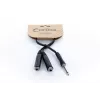 Cordial EY 0.3 PGG cable adaptador en Y 1x conector macho jack mono de 6,3 mm a 2x conectores hembra jack mono de 6,3 mm 0,3m negro 14884