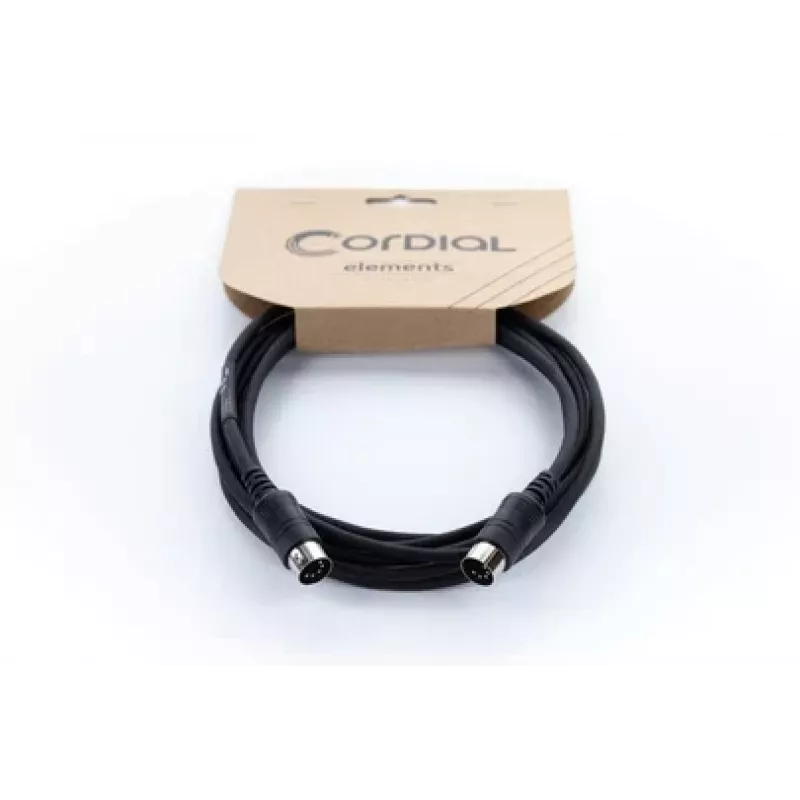 Cordial cable de conexión MIDI 1,5 m negro (14895)