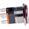 JOY-IT BUTTON22C-M-RD pulsador interruptor 250V AC 15A SPST NO IP67 IK10 rojo