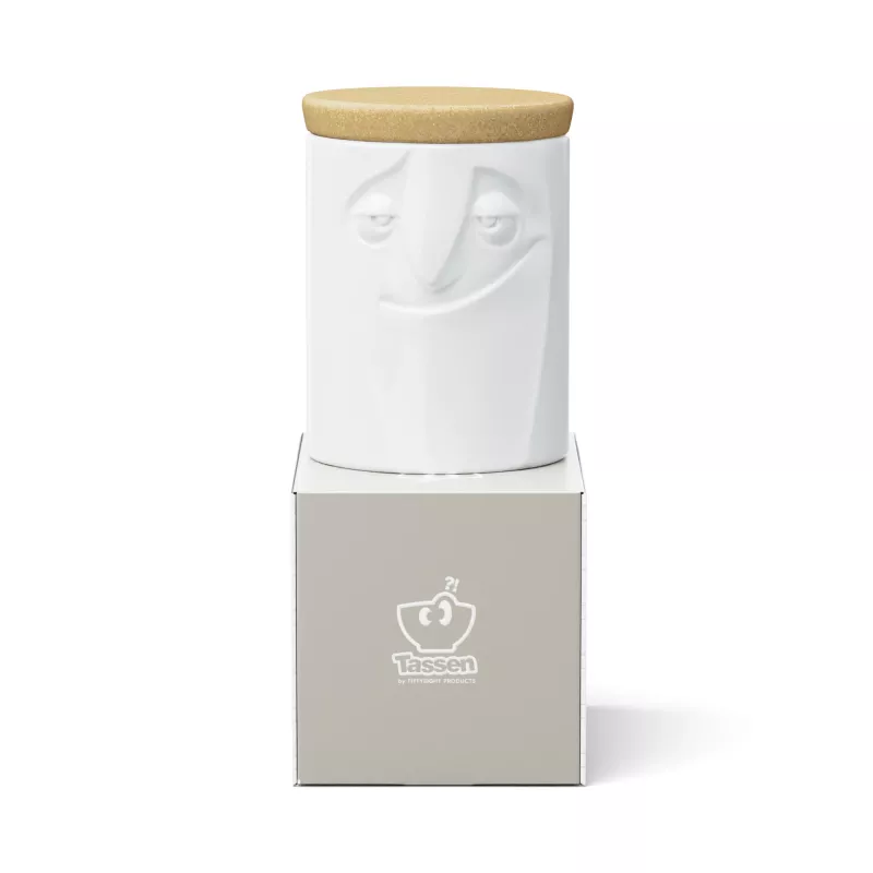 FIFTYEIGHT PRODUCTS Charmant tarro de porcelana para conservas 1700 ml blanco