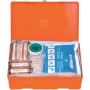 Botiquín de primeros auxilios Söhngen DIN 13157 3003045 naranja ABS resistente a impactos con soporte de pared