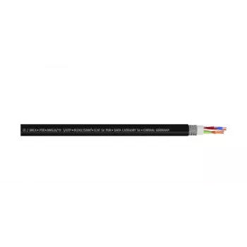 Cable de red Cordial 15556 RJ45, cable de red CAT 5e S/UTP 1,00 m negro funda de PUR 1 ud. (15556)