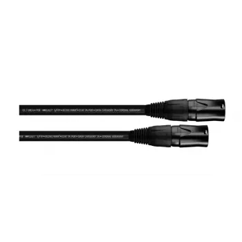 Cable de red Cordial 15590 CAT 7a S/FTP, RJ45, 2 m, negro, funda de PUR