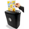 LMG DWS-1012CD destructora de documentos con corte en partículas y contenedor separado para CD/DVD, nivel de seguridad P-4, 10-12 hojas, 21L