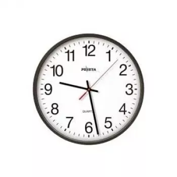 PEWETA Reloj de pared negro 44.130.212