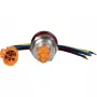 JOY-IT Button22NA-01 Pulsador de parada de emergencia, enclavamiento mecánico, rojo/verde, Ø22 mm, IP67, IK10