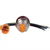JOY-IT Button22NA-01 Pulsador de parada de emergencia, enclavamiento mecánico, rojo/verde, Ø22 mm, IP67, IK10