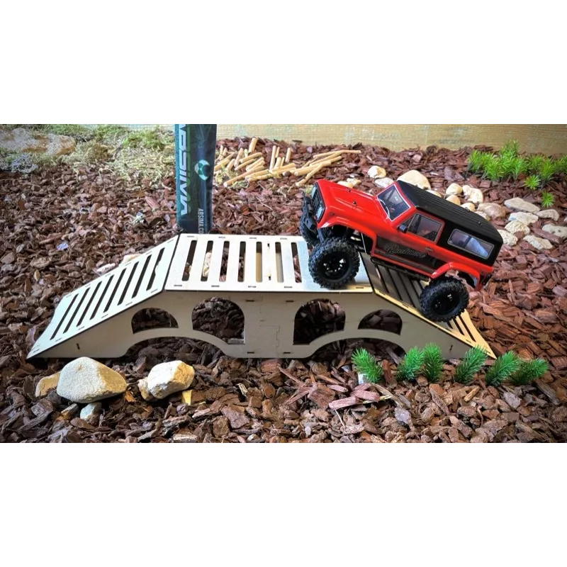 Absima 2320200 Pista RC puente en arco obstáculo 635x150x115 mm negro
