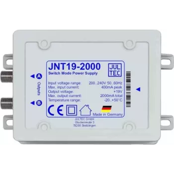 Jultec JNT-19-2000 Fuente de alimentación 19V 2A para multiswitch JRM – Negro
