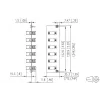 METZ BTR 15024A7406-E OpDAT REGpro Frontal 3HE 7TE 6xLC-D SM (Cerámica Azul)