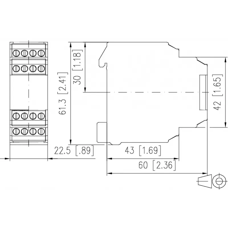 METZ CONNECT DRIW-E16 Relé de potencia, negro/blanco 1101500522