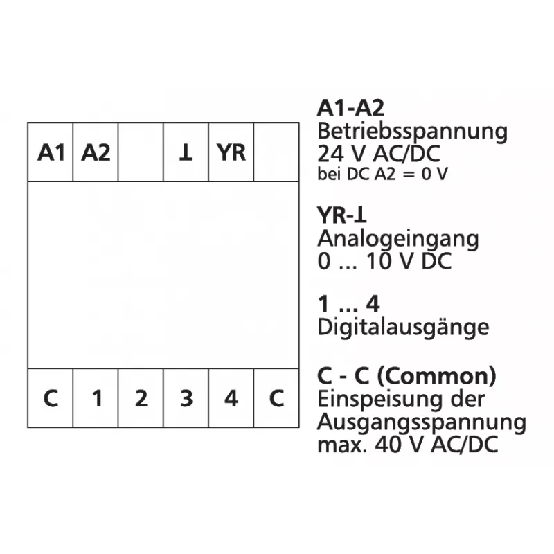 METZ CONNECT ADU-C12C12 Convertidor analógico-digital, 2 canales, RS485 Modbus RTU, carril DIN 11043513