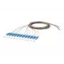 METZ BTR 150Q1CO0020E Pigtail OpDAT SC-UPC OS2 12 colores 2 m fibra monomodo E9/125
