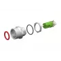 METZ CONNECT MMT361A315-0001 Conector hembra para PCB M12, codificación X, 8 polos, IP67, en piezas individuales