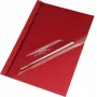 LMG Carpeta de encuadernación térmica A4 rojo oscuro lino 4 mm lomo (BMDLEM-RO-R4)