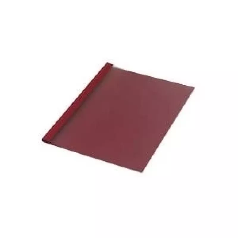 LMG Carpeta de encuadernación térmica A4 rojo oscuro lino 4 mm lomo (BMDLEM-RO-R4)