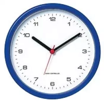 PEWETA Reloj de pared radiocontrolado diseño azul 300 mm DCF77 cuarzo 51.001.216