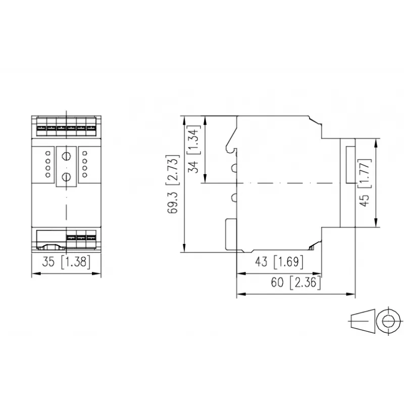 METZ Connect MR-F-GW Pasarela Modbus RTU/Modbus TCP (1108300170)