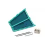 HellermannTyton 435-00658 Soporte para bridas verde de polipropileno, 110mm x 53mm, fijación atornillada, 2 agujeros, -20°C a 90°C