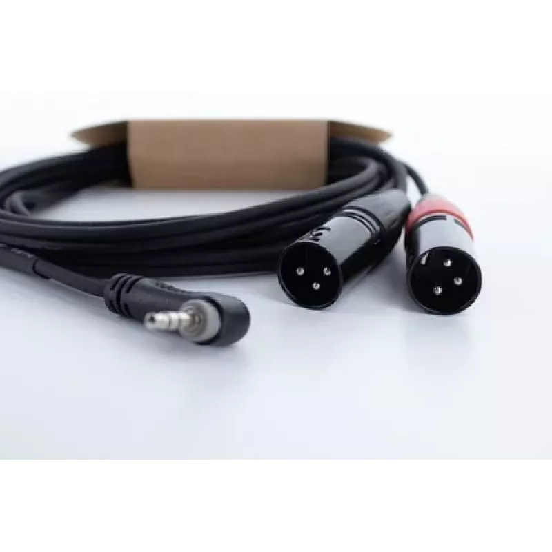 Cordial EY 1 WRMM cable adaptador en Y XLR conector TRS de 3,5mm a 2x conector XLR 1m negro 14873