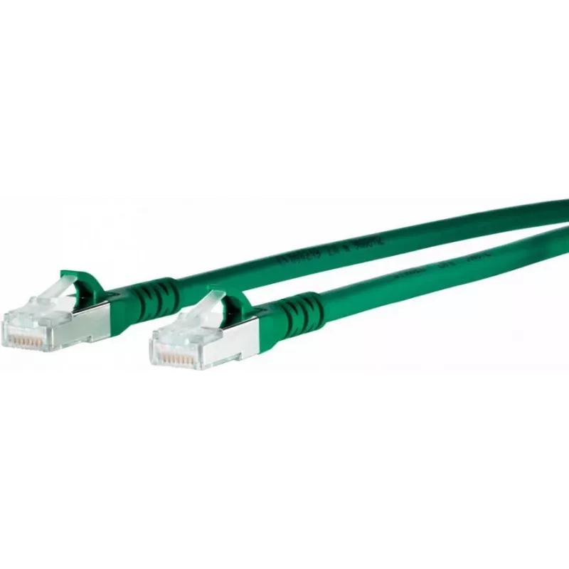 METZ CONNECT 1308450355-E cable de parcheo Cat6a S/FTP, 0,3 m, verde