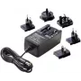 Fuente de alimentación de clavija Dehner Elektronik de tensión fija 24V/DC 1A 24W con adaptadores para Reino Unido, EE. UU. y Australia (27476)