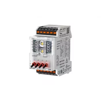 Dispositivo de campo METZ BMT-F-DO4 BACnet MS/TP con 4 salidas de relé, 4 entradas universales, 2 salidas analógicas, RS485, montaje en carril DIN, 24V AC/DC 110886132170