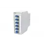 Caja de distribución de fibra óptica Metz 15024A07406-E OpDAT REGpro VIK 6xLC-D OS2, blanco puro RAL 9010
